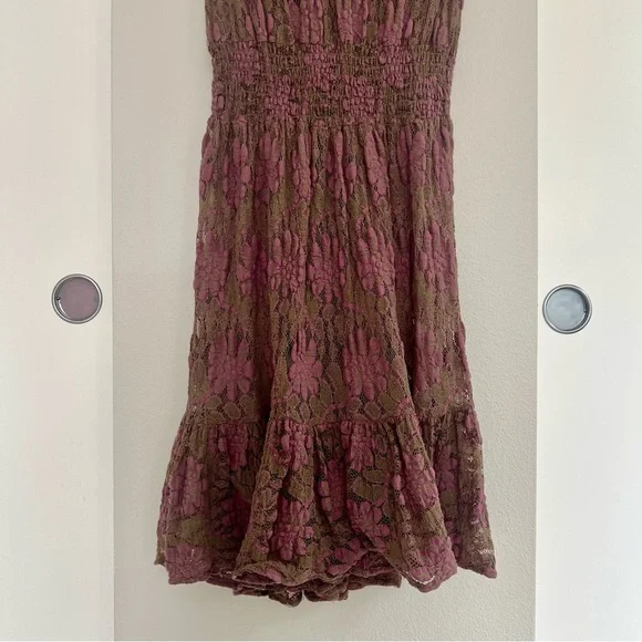 Vintage Lace Floral Dress – Fairycore, Witchy, Cottagecore, Romantic, Y2K - Picture 7 of 11